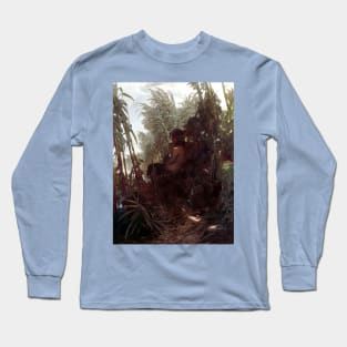 Pan in the Reeds - Arnold Bocklin Long Sleeve T-Shirt